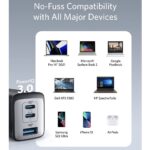 شارژر دیواری انکر PowerPort 3 65w POD مدل A2667 - تصویر 3