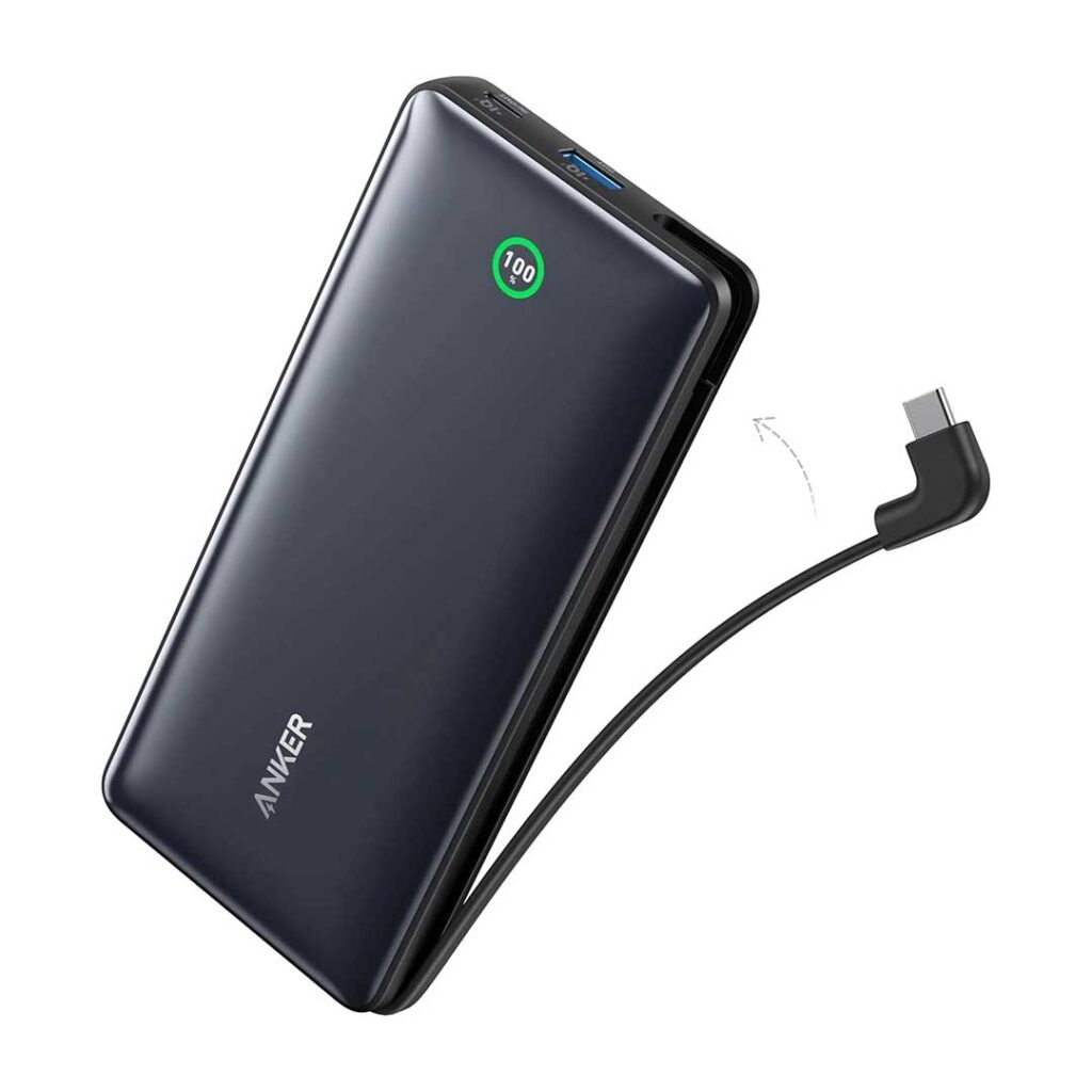 پاور بانک انکر Anker Power Bank 20000mAh 30W Portable Charger with USB-C Cable مدل A1387