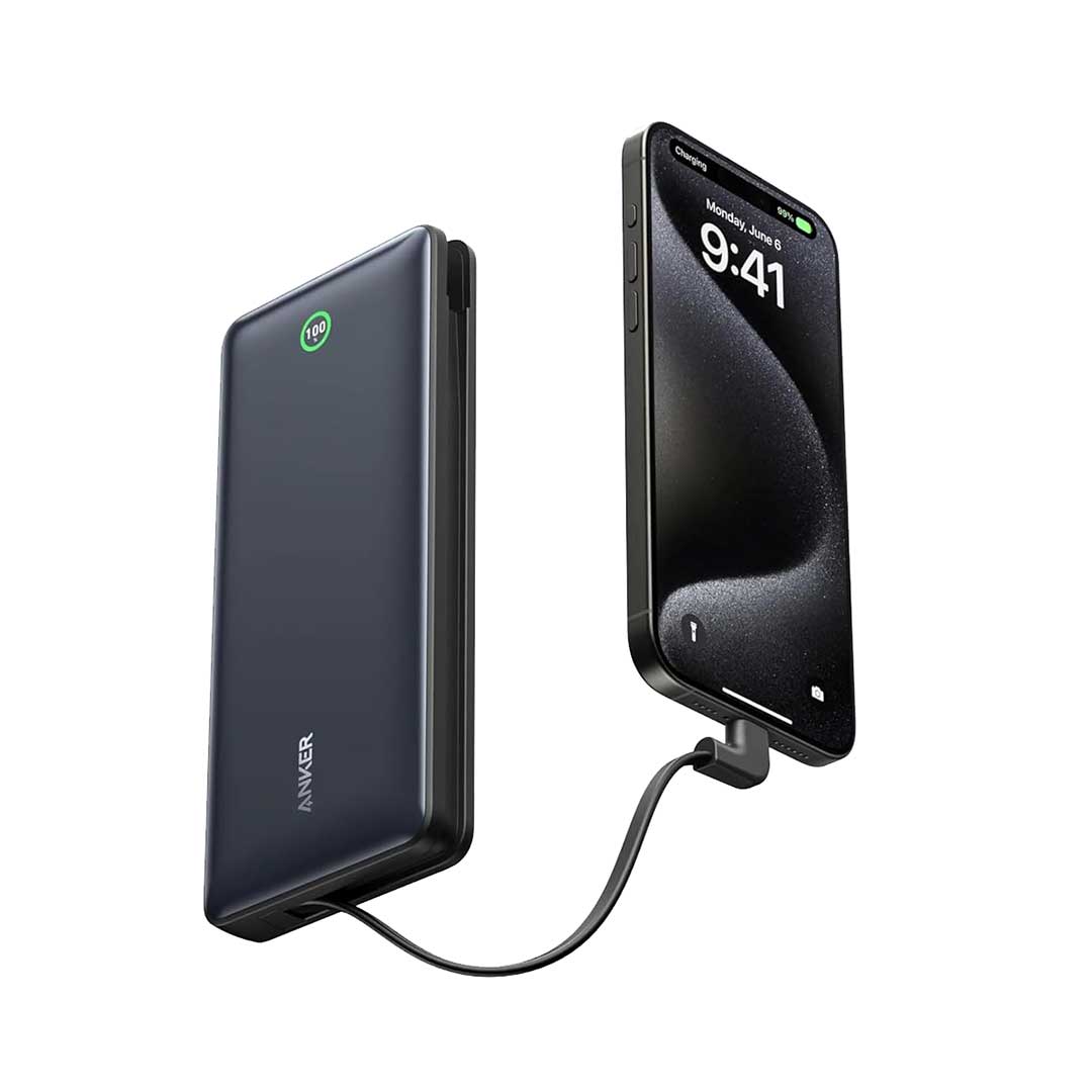 پاور بانک انکر Anker Power Bank 20000mAh 30W Portable Charger with USB-C Cable مدل A1387.1 پاور بانک انکر Anker Power Bank 20000mAh 30W Portable Charger with USB-C Cable مدل A1387 - تصویر 2