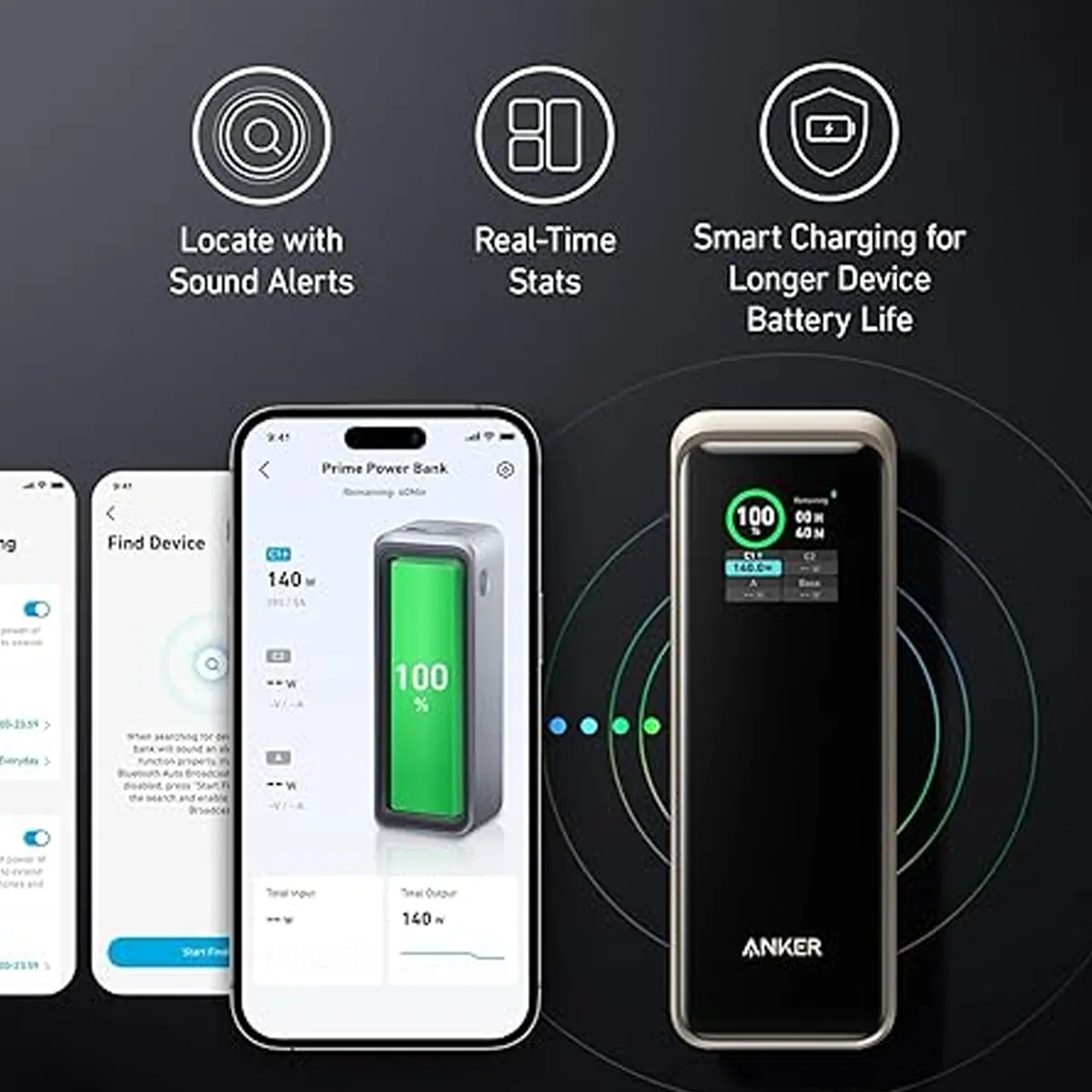 پاور بانک انکر Anker Prime 27650mAh Power Bank 250W مدل A1340.1 پاور بانک انکر Anker Prime 27650mAh Power Bank 250W مدل A1340 - تصویر 3