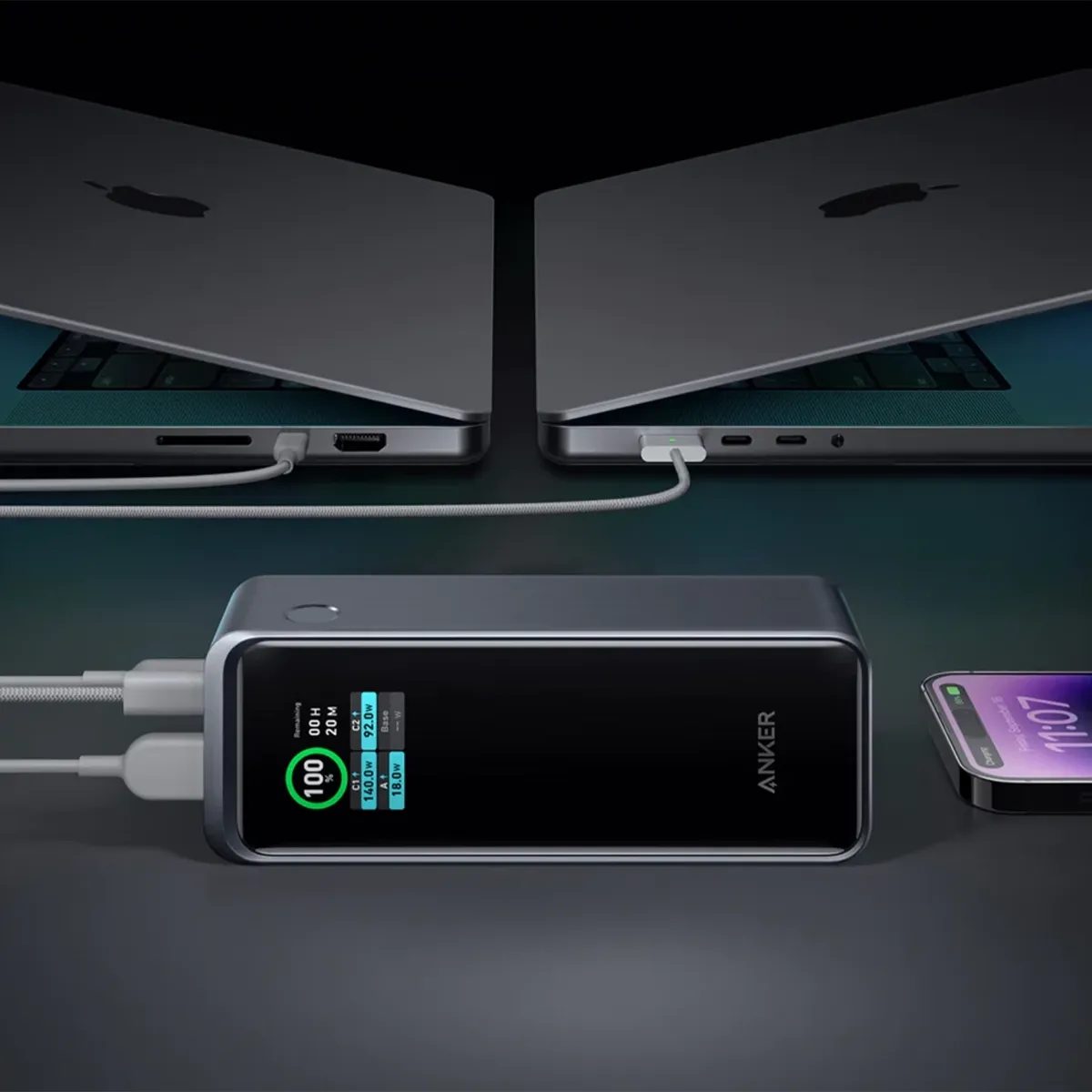 پاور بانک انکر Anker Prime 27650mAh Power Bank 250W مدل A1340.2 پاور بانک انکر Anker Prime 27650mAh Power Bank 250W مدل A1340 - تصویر 4
