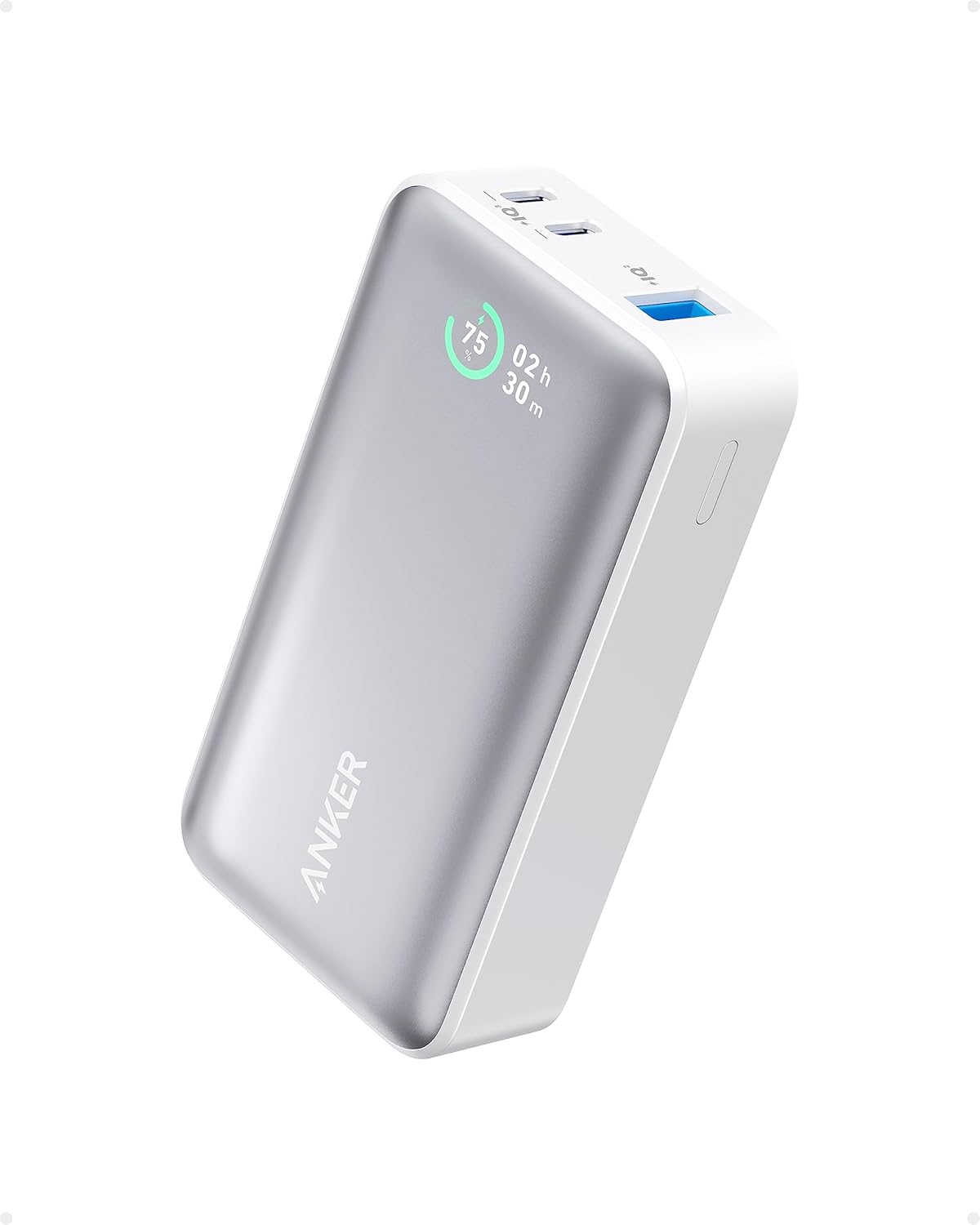 پاوربانک انکر ۱۰۰۰۰ میلی امپر با خروجی 30 وات Anker 533 Power Bank  مدل A1256 پاوربانک انکر ۱۰۰۰۰ میلی امپر با خروجی 30 وات Anker 533 Power Bank مدل A1256