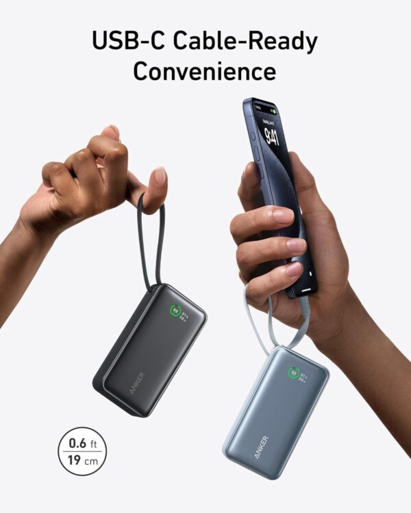 پاوربانک انکر ۱۰۰۰۰میلی آمپر Anker Power Bank (PowerCore 30W) مدل A1259 - تصویر 4