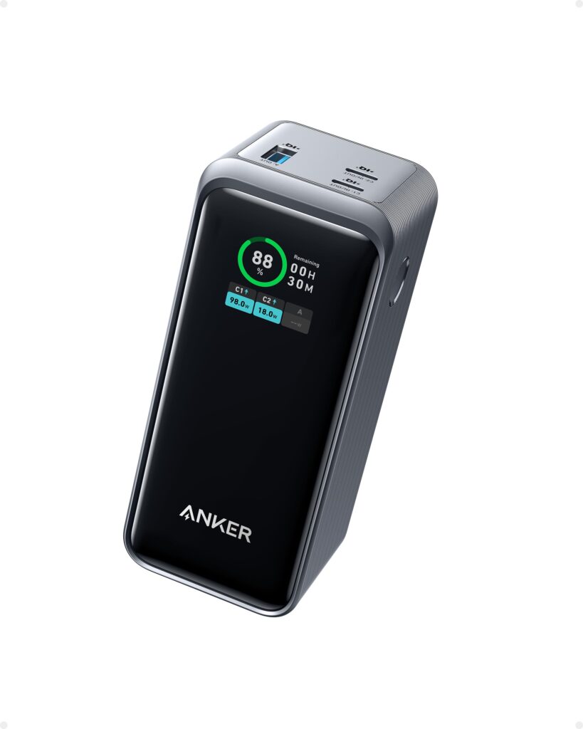 پاوربانک انکر ۱۴۰ واتی با ظرفیت ۲۴۰۰۰ میلی آمپر Anker 737 Power Bank (PowerCore 24K) مدل A1289