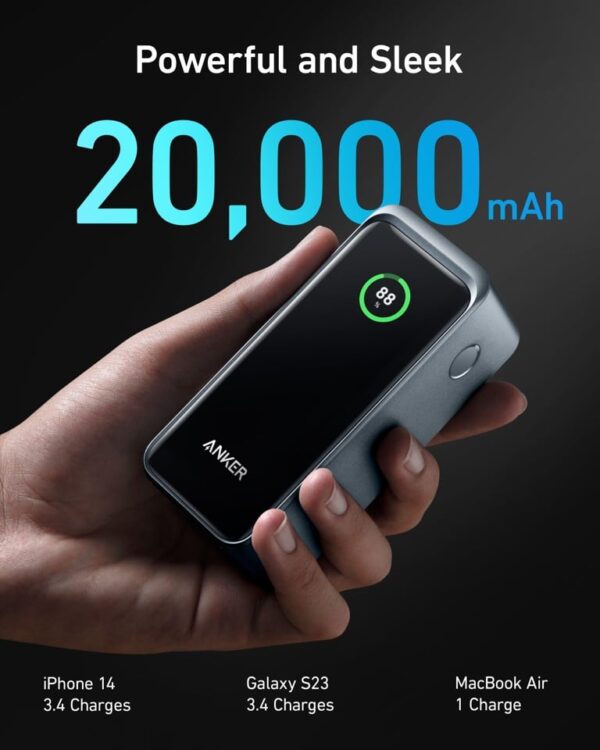 پاوربانک انکر ۱۴۰ واتی با ظرفیت ۲۴۰۰۰ میلی آمپر Anker 737 Power Bank (PowerCore 24K) مدل A1289 - تصویر 3