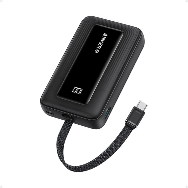 پاوربانک انکر ۳۰ واتی با ظرفیت ۱۰۰۰۰ میلی آمپر Anker Zolo Power Bank Built-in USB-C Cable مدل A1688