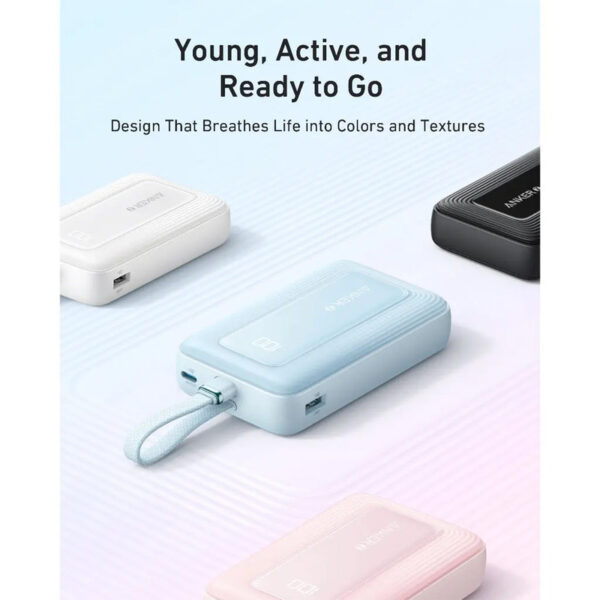 پاوربانک انکر ۳۰ واتی با ظرفیت ۱۰۰۰۰ میلی آمپر Anker Zolo Power Bank Built-in USB-C Cable مدل A1688 - تصویر 4