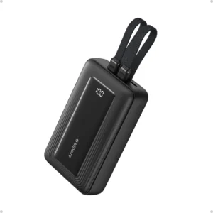 پاوربانک انکر ۳۰ واتی با ظرفیت ۲۰۰۰۰ میلی آمپر Anker Zolo Power Bank Built-in USB-C and Lightning Cable مدل A1681