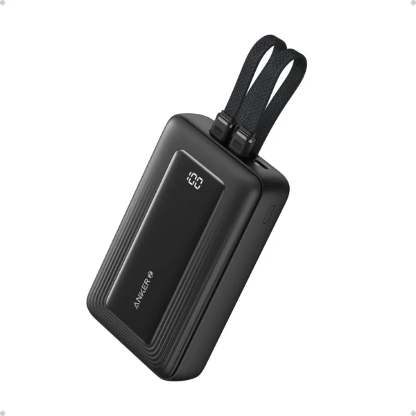 پاوربانک انکر ۳۰ واتی با ظرفیت ۲۰۰۰۰ میلی آمپر Anker Zolo Power Bank Built-in USB-C and Lightning Cable مدل A1681