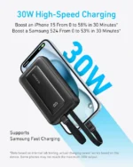 پاوربانک انکر ۳۰ واتی با ظرفیت ۲۰۰۰۰ میلی آمپر Anker Zolo Power Bank Built-in USB-C and Lightning Cable مدل A1681