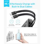 پاوربانک انکر ۳۰ واتی با ظرفیت ۲۰۰۰۰ میلی آمپر Anker Zolo Power Bank Built-in USB-C and Lightning Cable مدل A1681