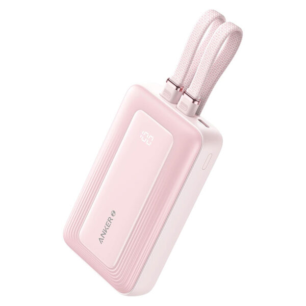 پاوربانک انکر ۳۰ واتی با ظرفیت ۲۰۰۰۰ میلی آمپر Anker Zolo Power Bank Built-in USB-C and Lightning Cable مدل A1681
