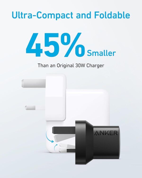 شارژر دیواری انکر Anker 323 Dual Port 33W Charger WithType-C To Lightning مدل B2331 - تصویر 4
