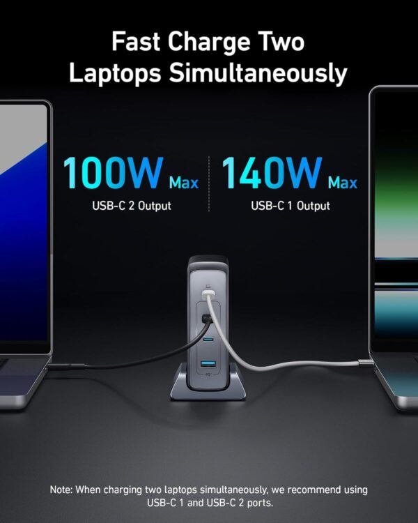 شارژر رومیزی انکر Anker 240W USB C Charger مدل A2342 - تصویر 3