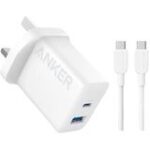 شارژر دیواری انکر Anker 20W Charger 2 Port Block USB C مدل B2348
