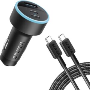 شارژر فندکی انکر Anker 335 Car Charger 67W Cable USB-C to USB-C مدل B2736