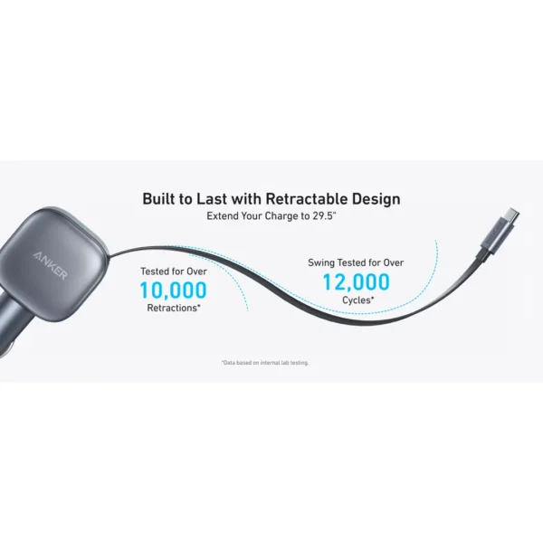 شارژر فندکی انکر Anker USB-C Car Charger 75W Compact 2-Port مدل A2738 - تصویر 3