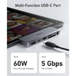 هاب انکر 6 پورت نسل پنجم Anker 541 USB-C Hub 6-in-1 مدل A8363 - تصویر 2