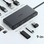 هاب انکر 9 پورت نسل پنجم انکر Anker 552 USB-C Hub 9-in-1 مدل A8373 - تصویر 2
