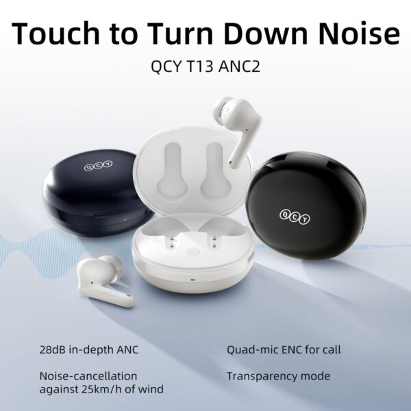 هدفون بی سیم شیائومی کیو سی وای T13 ANC 2 - تصویر 5