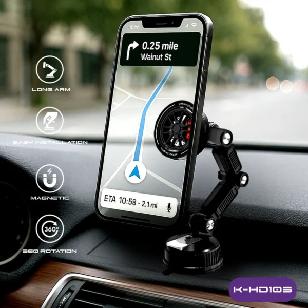 هولدر موبایل مگنتی وکیومی کلومن مدل KOLUMAN K-HD103 - تصویر 4