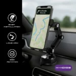 هولدر موبایل گیره ای مکشی کلومن مدل KOLUMAN K-HD105 - تصویر 3