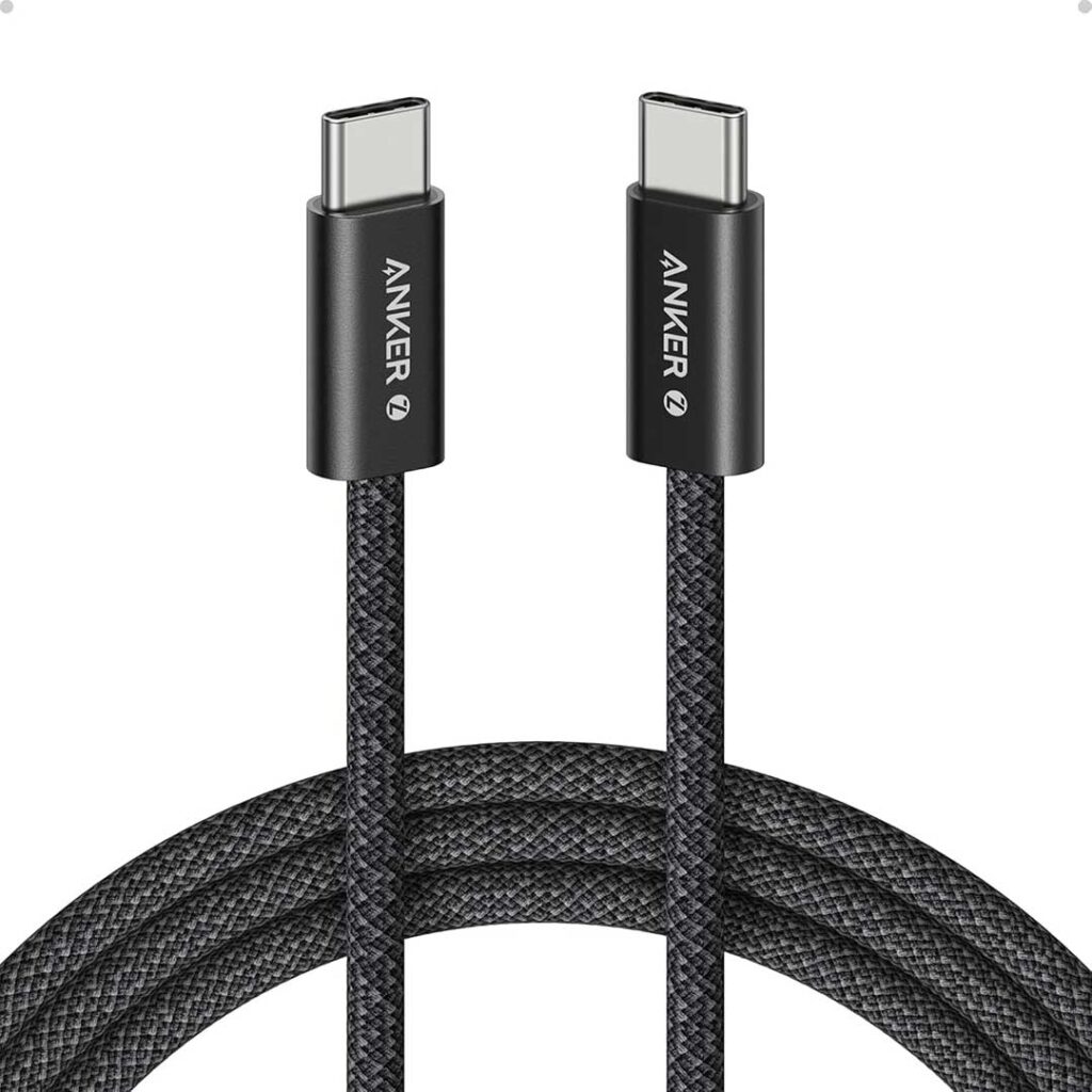 کابل شارژ انکر Anker Zolo USB-C to USB-C 180CM Cable Fast Charging 240W مدل A8060