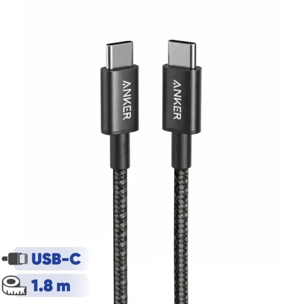 کابل شارژ انکر Anker USB-C to USB-C Cable 3.3Ft 100CM مدل A8756 - تصویر 2