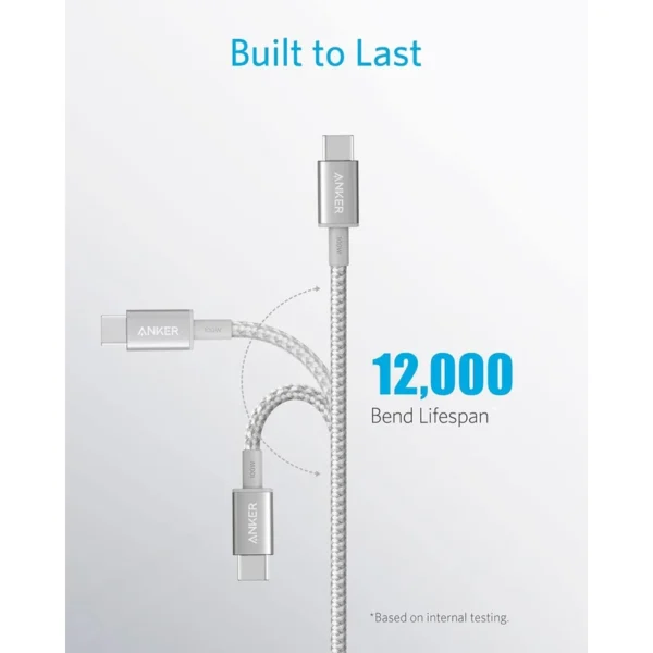 کابل شارژ انکر Anker USB-C to USB-C Cable 3.3Ft 100CM مدل A8756 - تصویر 4