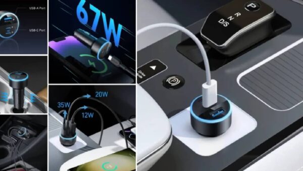شارژر فندکی انکر Anker USB-C 335 Car Charger 67W Compact 3-Port  مدل A2736 - تصویر 3
