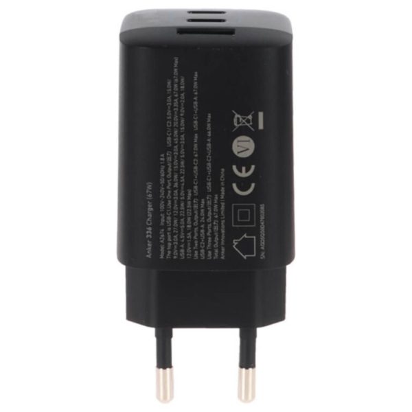 شارژر دیواری انکر Anker 336 67W Three Port Wall Charger مدل A2674 - تصویر 4