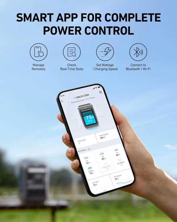 نیروگاه همراه انکر Anker SOLIX C300X (AC PLUG) 288Wh A1723 - تصویر 3