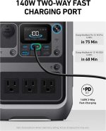 نیروگاه همراه انکر Anker SOLIX C300X (AC PLUG) 288Wh A1723 - تصویر 6