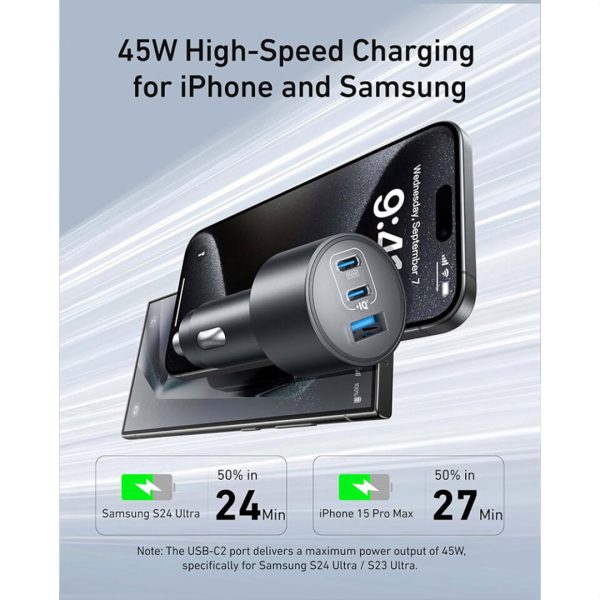 شارژر فندکی انکر Anker USB-C Car Charger 167.5W Compact 3-Port مدل A2737 - تصویر 4