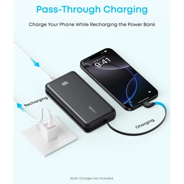 پاوربانک انکر Anker Zolo Power Bank 20K مدل A110EH11 - تصویر 2