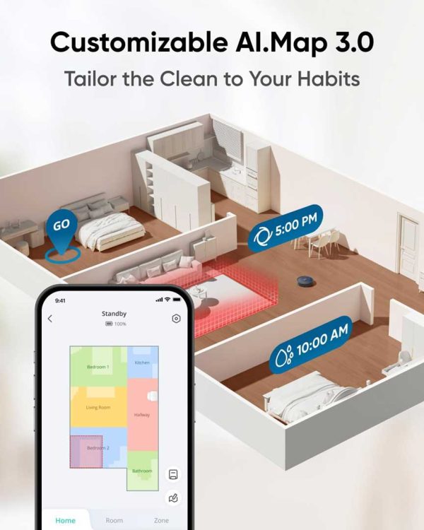 جاروبرقی هوشمند انکر Anker Eufy X10 Pro Omni Robot Vacuum مدل T2351 - تصویر 6