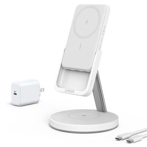 شارژر بی سیم و پاوربانک مگنتی انکر مدل B25A72 نسل 6 Magnetic Wireless Charger