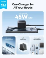 شارژر 45 وات انکر Anker Nano USB-C Charger 45W مدل B2692 - تصویر 3